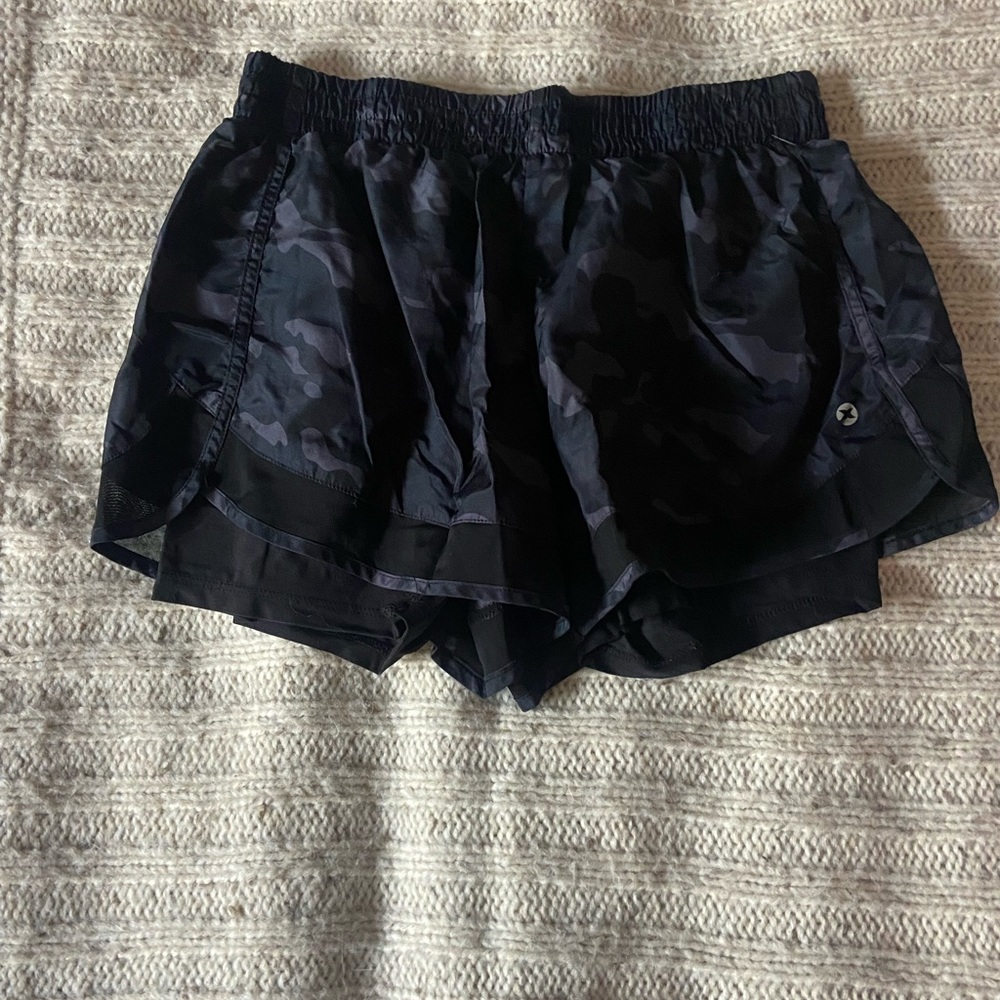 RBX Active Women's Workout Running Shorts with Attached Bike Short